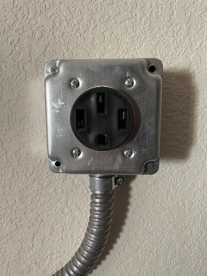 NEMA 14-50 outlet installed for Smart Home Electrical in Clarcona